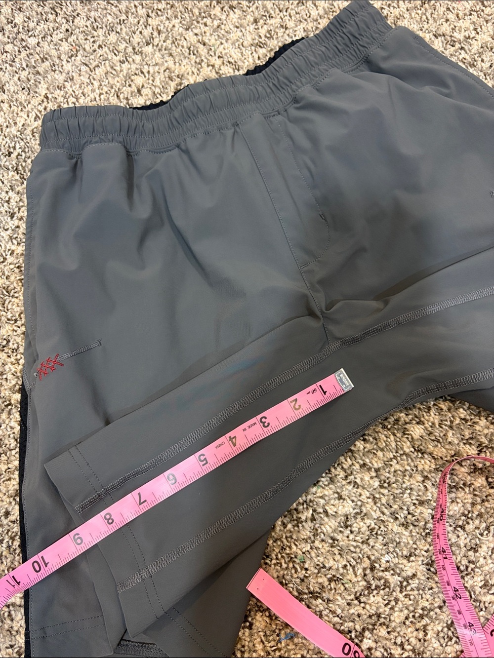 RHONE Gray Men's Athletic Shorts – Quick-Dry Performance - Picture 7 of 7